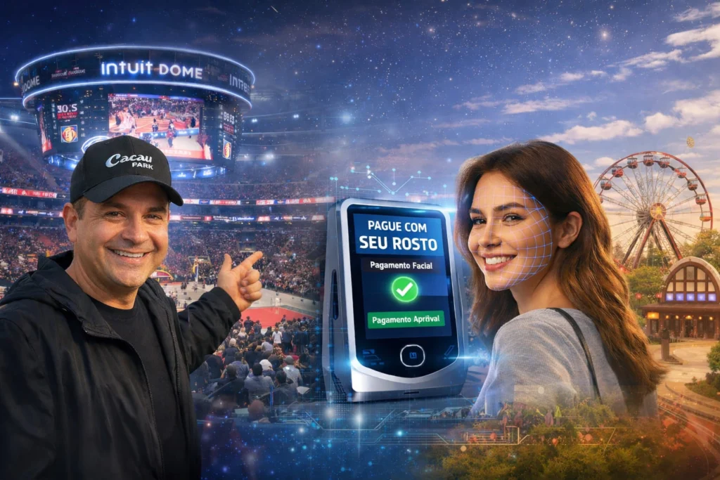 Pagamento facial no Cacau Park: o futuro da experiência do visitante